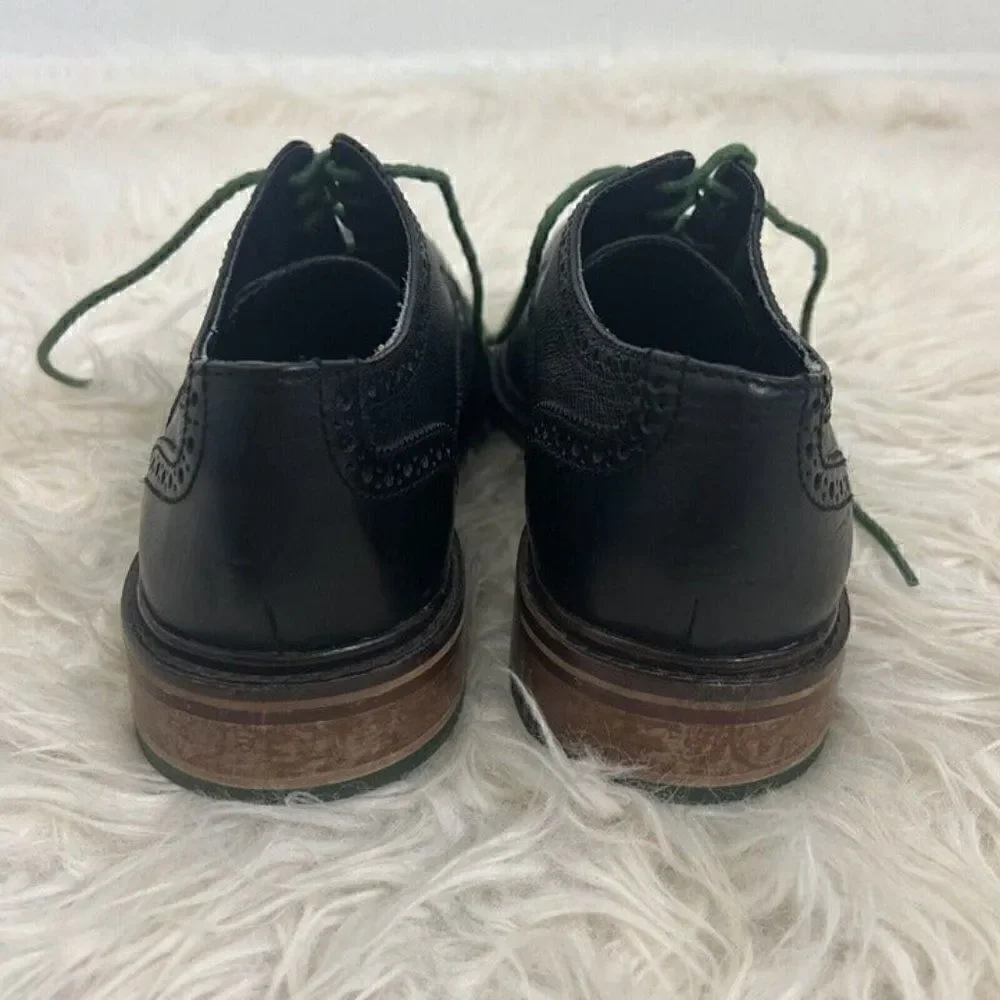 Cole Haan 'Colton' Wingtip Oxfords Derby Black Size 10.5 M Mens Leather Shoes